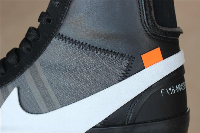 PK God OFF-WHITE x Nike Blazer Mid Black“GRIM REEPERS”retail materials ready